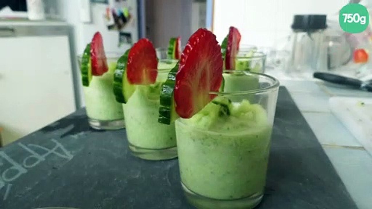 Gaspacho concombre et fenouil