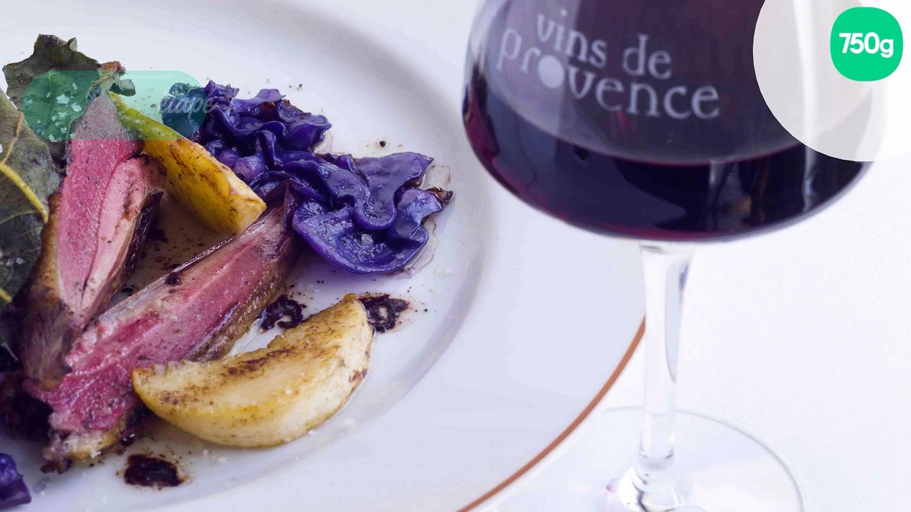 Canard rôti aux feuilles de figuier par Alain Passard