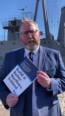 Doug Beattie interview at UUP manifesto launch at HMS Caroline