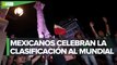 Cantando 'Cielito lindo', aficionados celebran en el Ángel pase de México a Qatar 2022