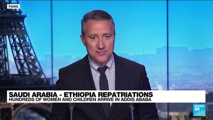 The first of 100,000 Ethiopians repatriated from Saudi Arabia