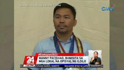 Pacquiao, nagbabala sa mga boboto kay Marcos dahil sa isyu ng estate tax at posibleng pagbabalik ng Martial Law | 24 Oras