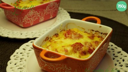 Gratin de courge spaghetti et tomates cerise