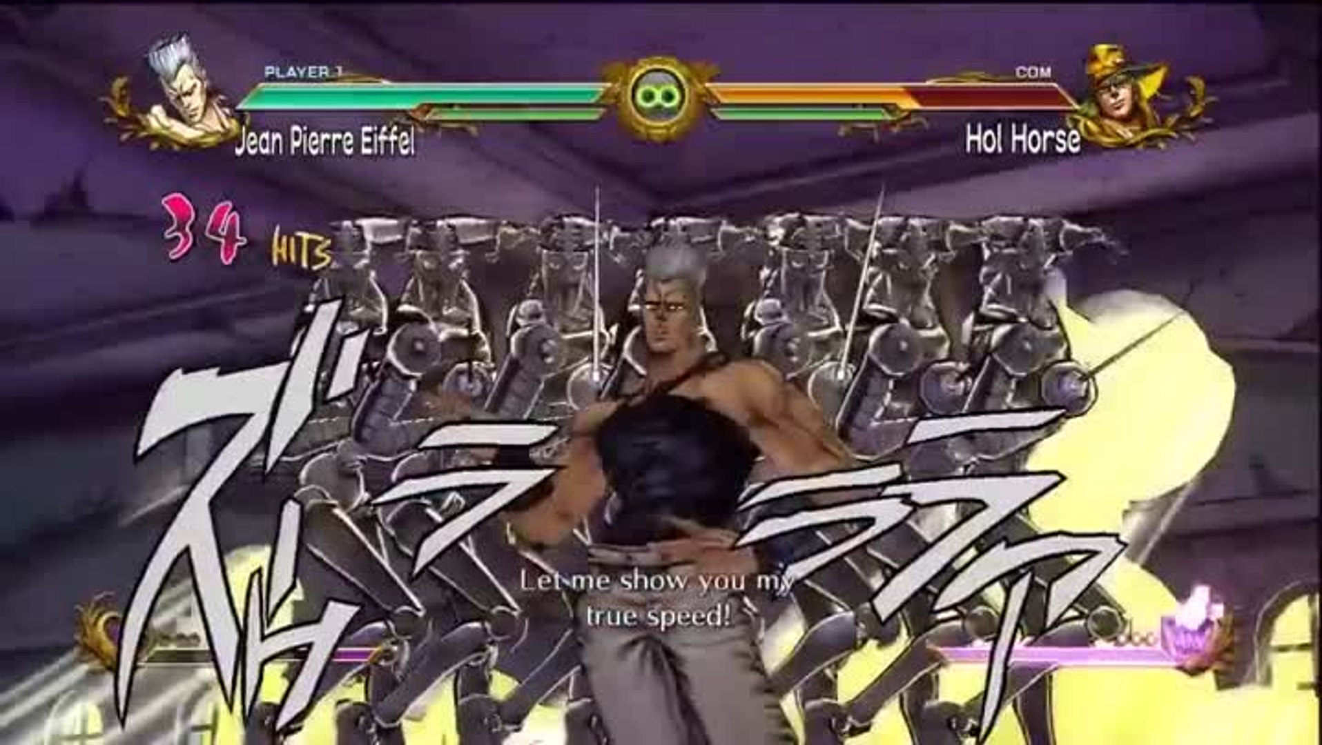 JoJo's Bizarre Adventure : All Star Battle : Jean-Pierre Eiffel en action