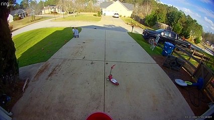 Kiddo Having a Bad Day and Mom Drives Over Scooter