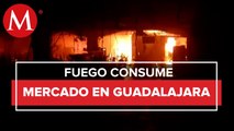 Fuerte incendio en mercado San Juan de Dios, en Guadalajara