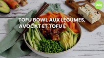 Tofu bowl aux légumes, avocat et tofu épinard noisette teriyaki