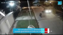 Los encañonaron y amenazaron cuando guardaban el auto en Los Hornos