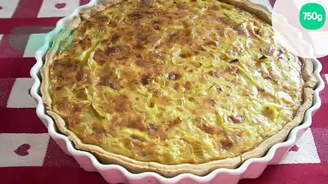 Tarte aux poireaux et à la fourme d'ambert