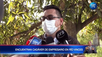Así hallaron el cadáver de un empresario en el río Vinces, sector La Delicia