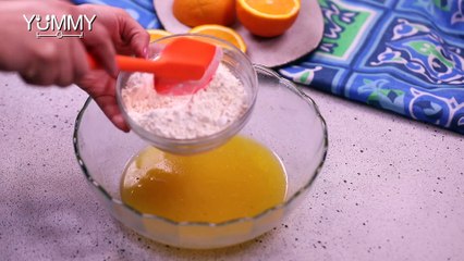 كيكة البرتقال دون بيض