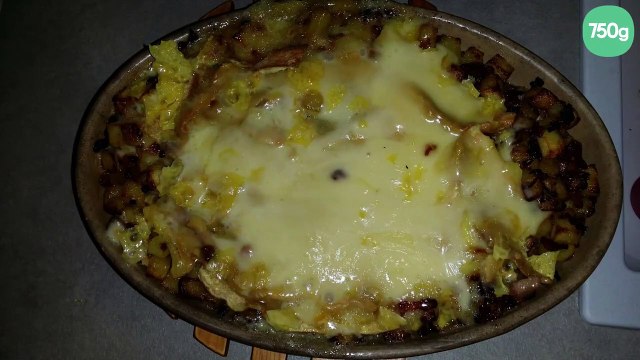 Tartiflette aux dés de pommes de terre poêlées