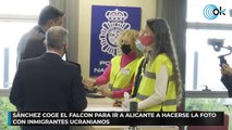 Sánchez coge el Falcon para ir a Alicante a hacerse la foto con inmigrantes ucranianos