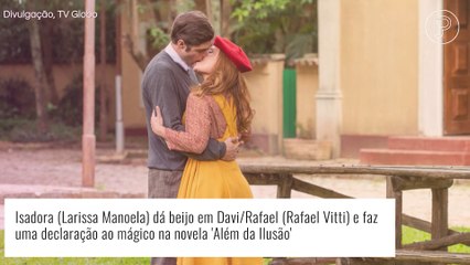 'Além da Ilusão': Isadora confessa paixão por Davi/Rafael, o beija e lembra da irmã. 'Elisa te mandou'