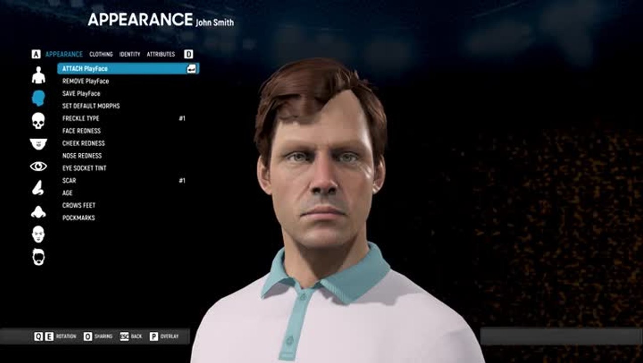 AO International Tennis : Créer son personnage...