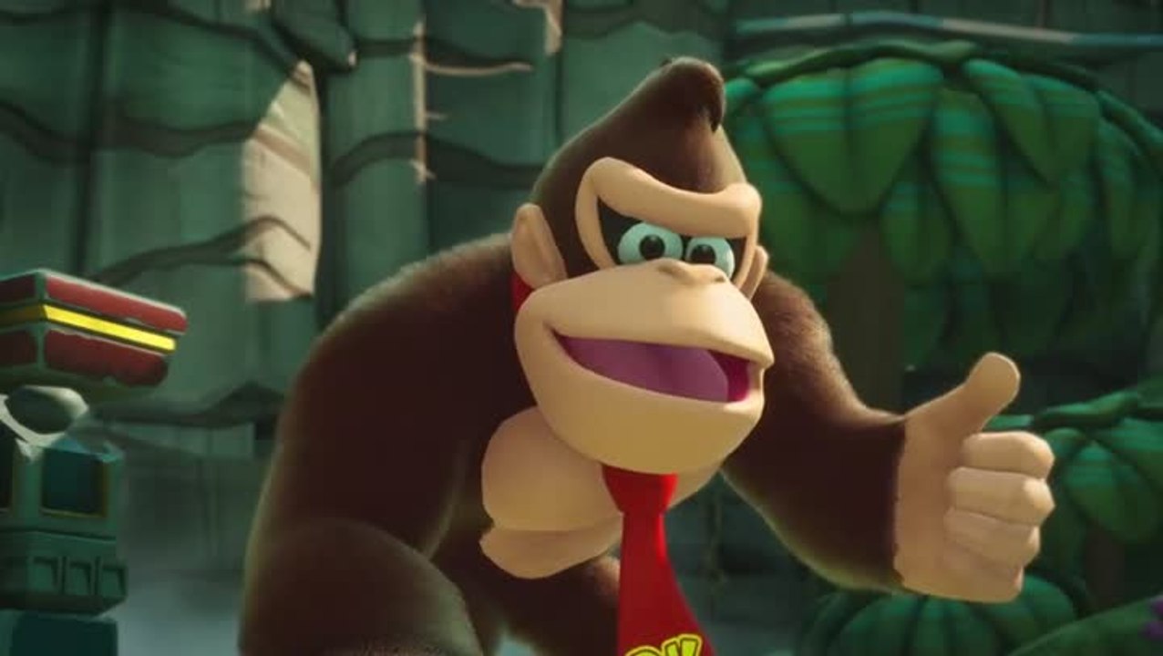 Mario et Donkey Kong rendent visite aux lapins...