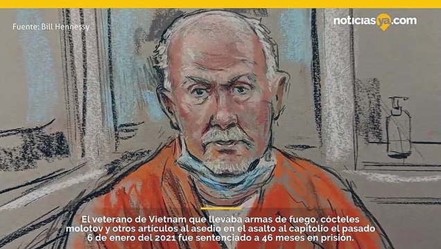 Condenan al hombre de 72 años que llevó varias armas al asedio del 6 de enero.