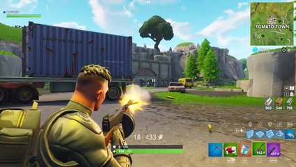 Fortnite : utilisation à distance du Pistolet Mitrailleur à Tambour