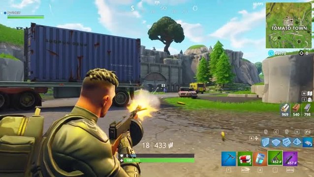 Fortnite : utilisation à distance du Pistolet Mitrailleur à Tambour