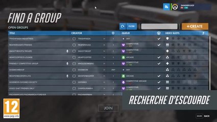 Overwatch : Recherche de groupe, Recommandations, Symmetra, tout le monde est là