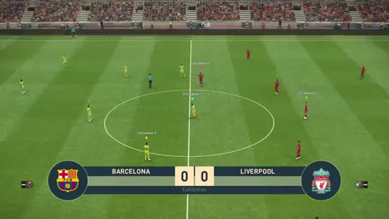 PES 2019 : FC Barcelone - Liverpool FC en 2v2