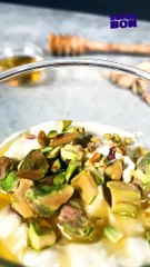 Verrines crémeuses au miel et aux pistaches