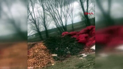 Piyasanın ateşini mi yükseltmeye çalışıyorlar Tonlarcası yol kenarına döküldü