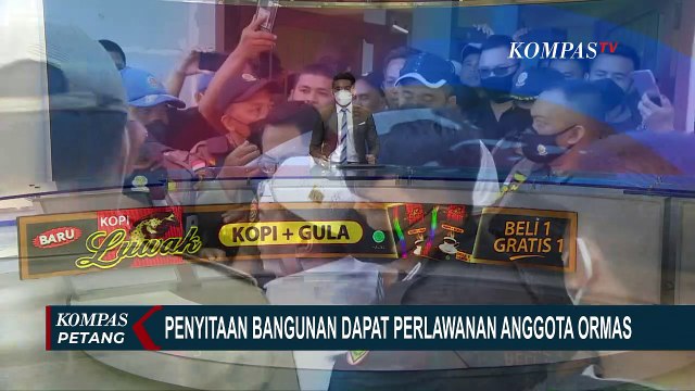 Tempati Bangunan Milik Pemkot Kotamobagu, Ormas Melawan Saat Ditertibkan Satpol PP!