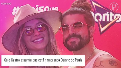 Caio Castro posta foto íntima com Daiane de Paula após assumir namoro com repórter