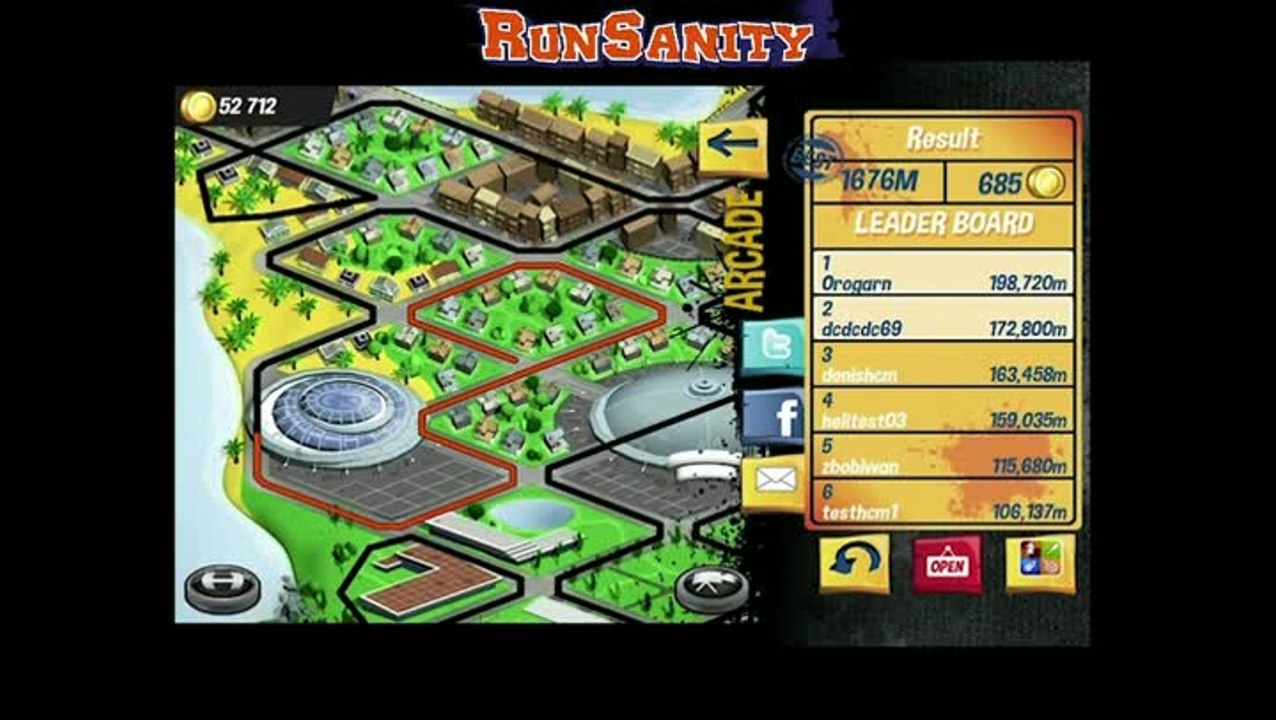 RunSanity : Le mode Arcade