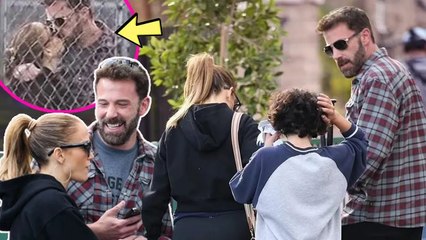 JLo couldn't leave Ben Affleck's kiss until his daughter Emme found out