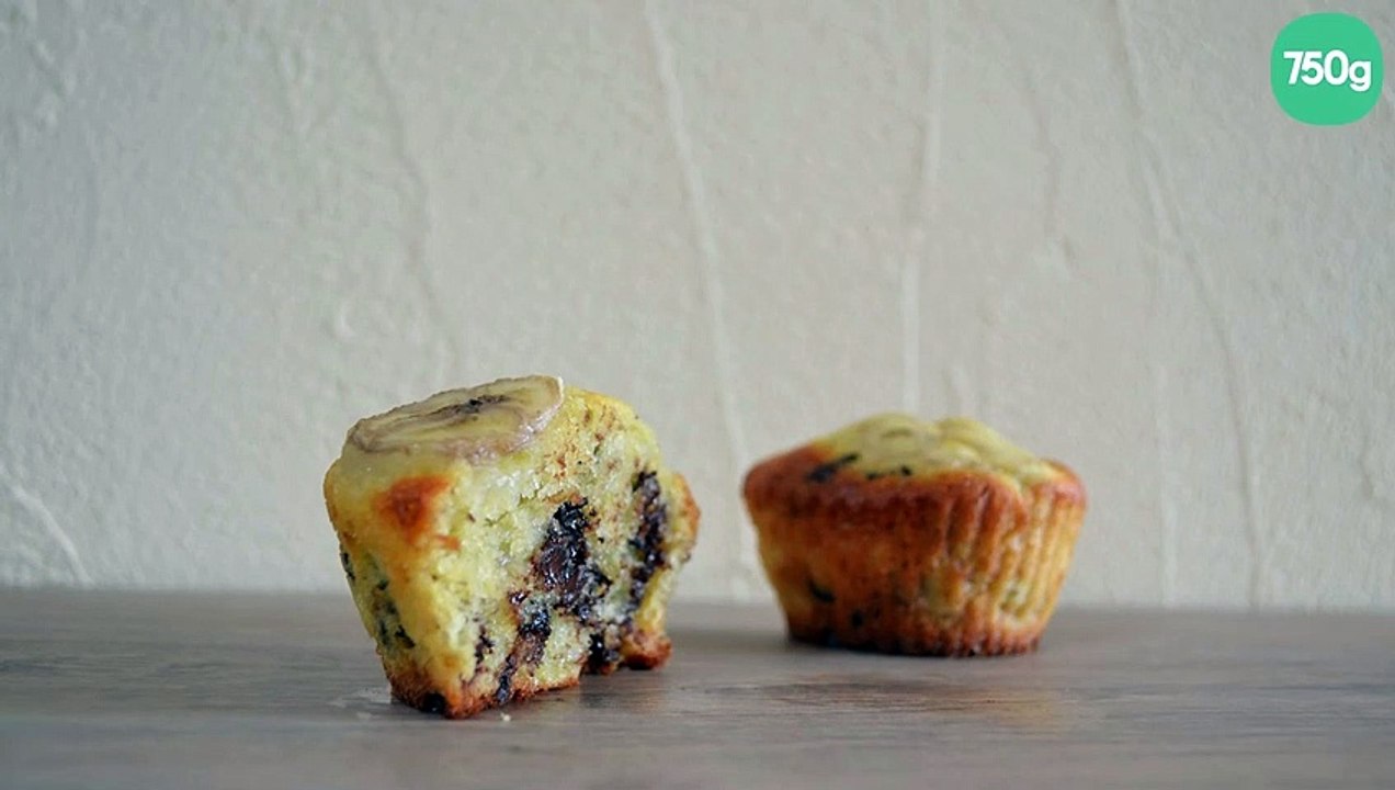 Muffins bananes pépites de chocolat