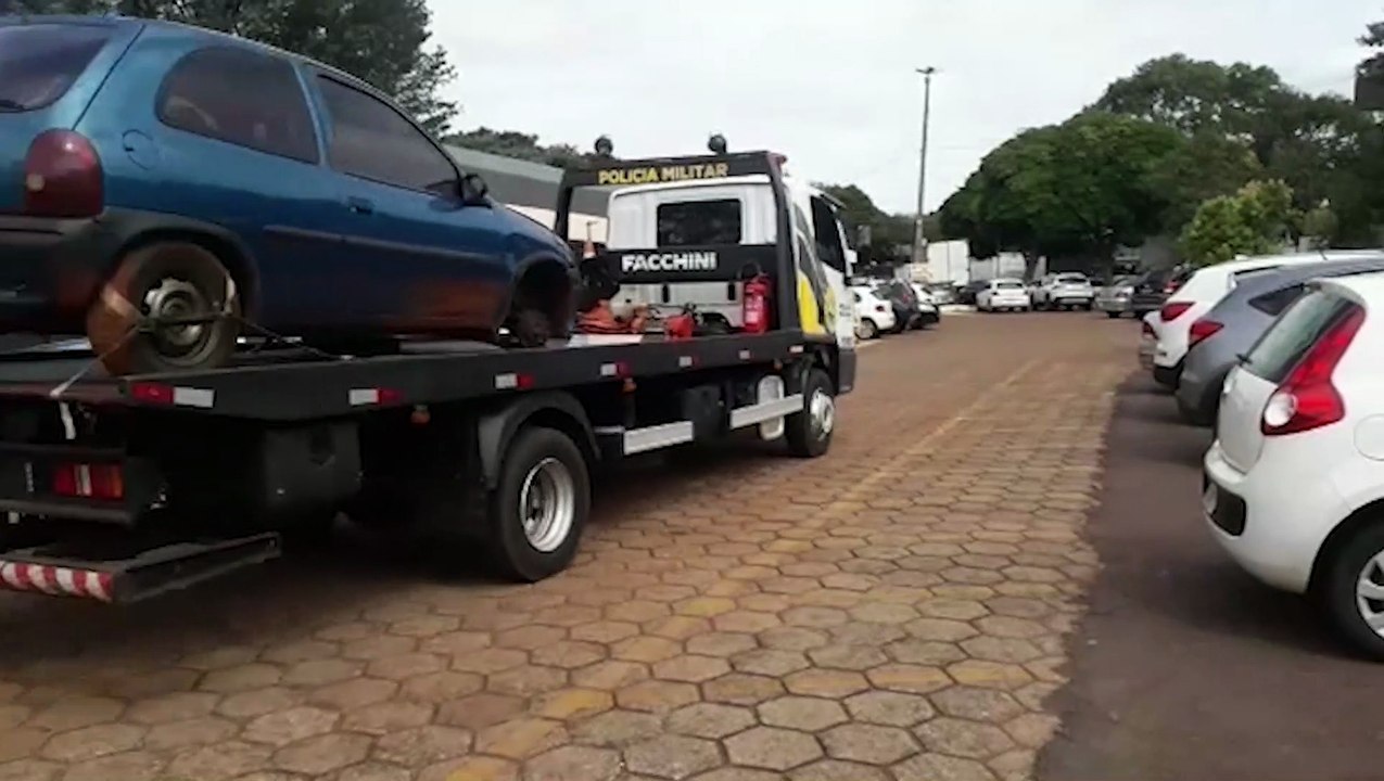 Veículo Corsa é recuperado em ação da Polícia Militar de Cascavel