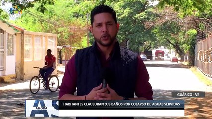 Comunidad en #Guárico clausuran sus baños por colapso de aguas servidas  - #31Mar - Ahora