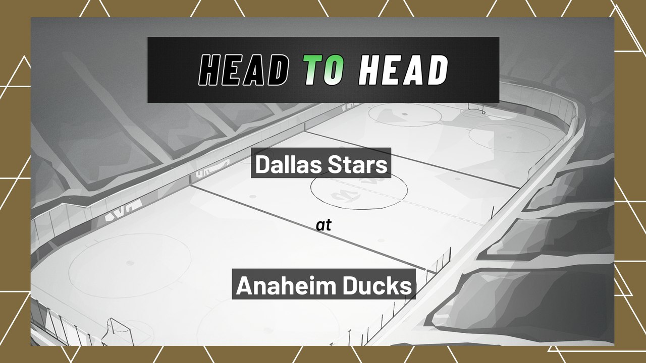 Dallas Stars At Anaheim Ducks: First Period Mon...