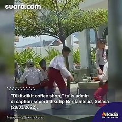 Heboh Gerombolan Anak SD Pakai Seragam Nongkrong di Coffee Shop