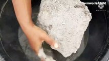 Dusty Gritty Sand Cement Chunks Water Crumbles Cr: DhiyaNoise ASMR