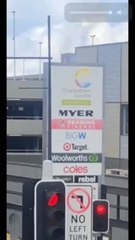 Watch as Charlestown Square entry sign lights up like a candle