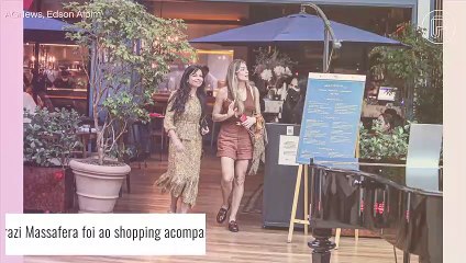 Grazi Massafera cobre o rosto para 'fugir' de paparazzo durante passeio em shopping. Fotos!