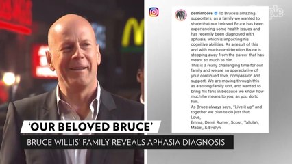 Bruce Willis Has Aphasia and Is 'Stepping Away' from Acting, Family Reveals
