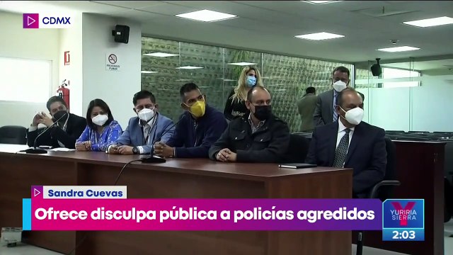 Sandra Cuevas ofrece disculpa pública a policías agredidos