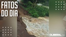 Forte chuva causa alagamento e desmoronamento de casas em Alenquer