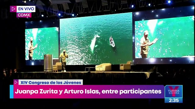 Juanpa Zurita y Arturo Islas envían mensaje en el Congreso de los Jóvenes