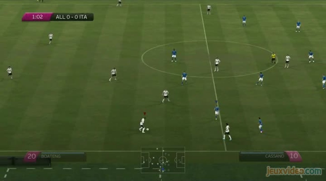 FIFA 12 : UEFA EURO 2012 : Demi-finale : Allemagne - Italie