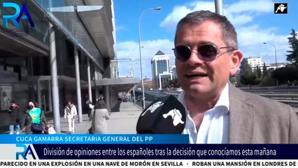 ¿Qué piensan los españoles de Cuca Gamarra?