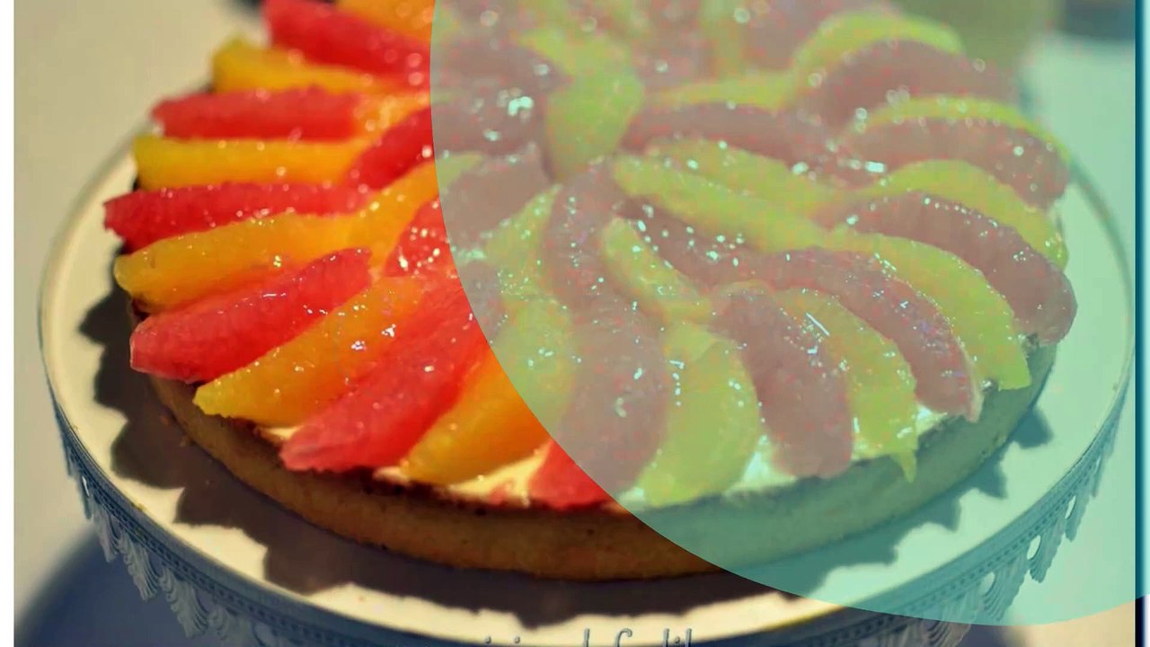 Tarte aux agrumes : yuzu, orange et pamplemousse