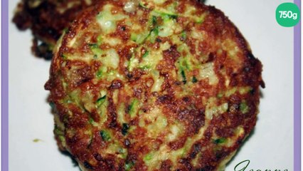 Galettes des courgettes