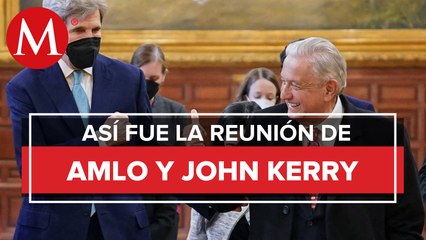 AMLO y John Kerry se reúnen en Palacio Nacional