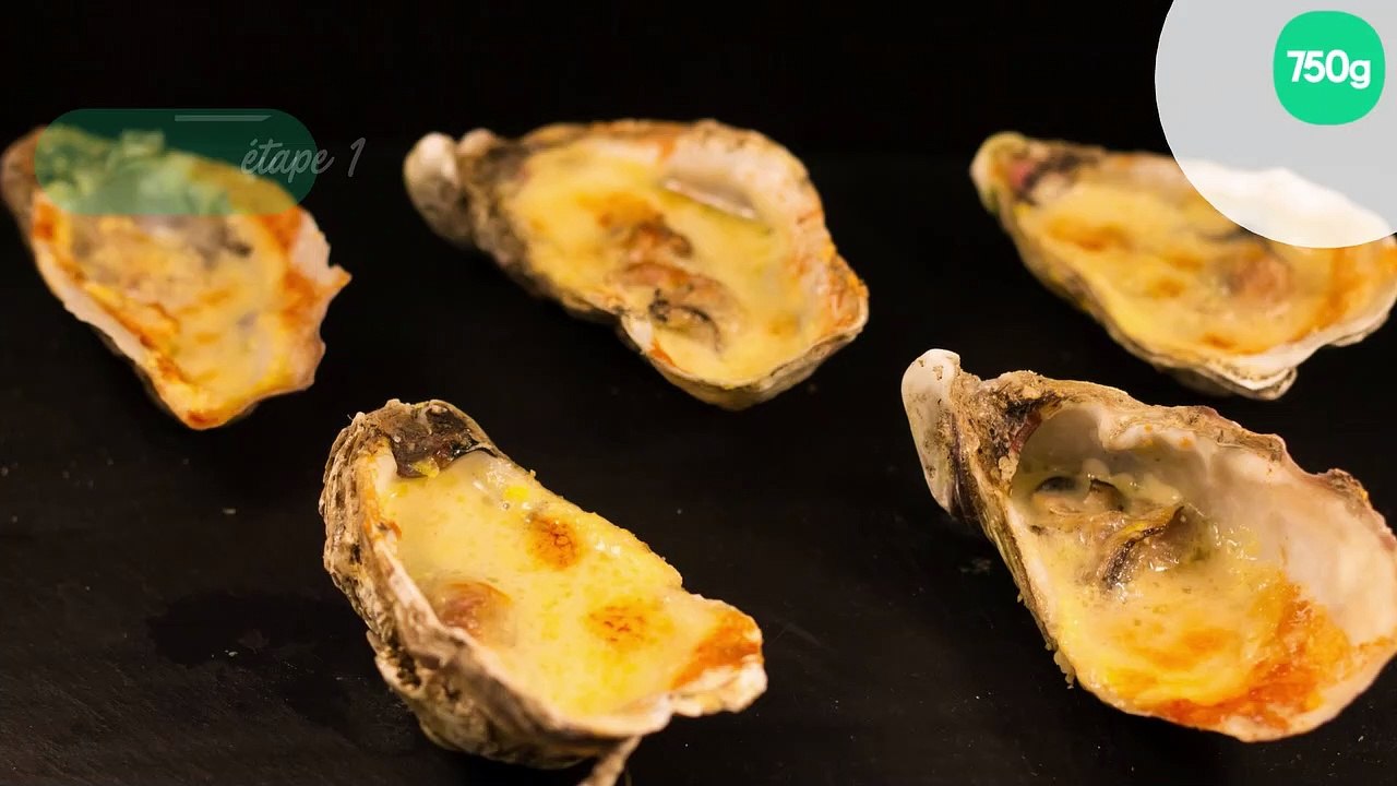 Huîtres chaudes gratinées