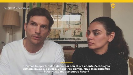 Ashton Kutcher y Mila Kunis describen una conversación reciente con el presidente ucraniano Zelensky